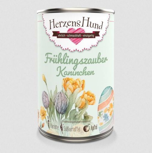 Herzenshund Frühlingszauber Kaninchen mit Bio-Karotte 400g (Menge: 12 je Bestelleinheit)
