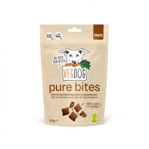 Vegdog Snack Pure Bites 115g Vegdog Snack Pure Bites 115g