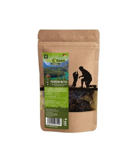 Wildborn Natural Venison Bites Hundesnack 200g