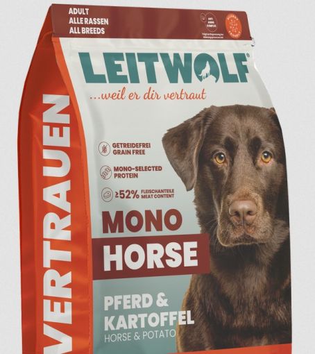 Leitwolf Mono Adult Pferd & Kartoffel Probe 40 g (Menge: 40 je Bestelleinheit)