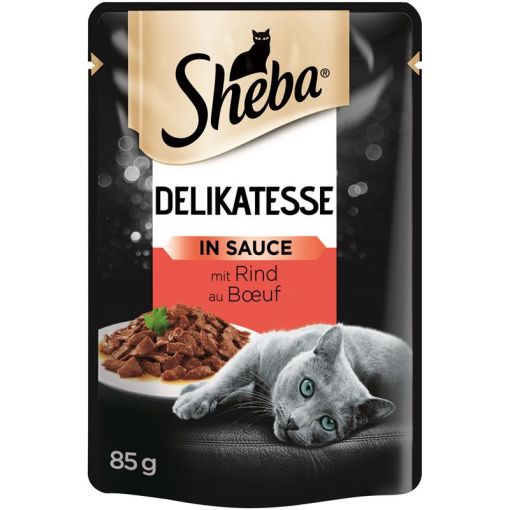 Sheba PB Delikatesse mit Rind in Sauce 85g (Menge: 24 je Bestelleinheit)