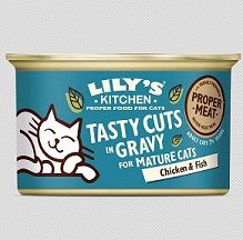 Lilys Kitchen Cat Tasty Cuts Chicken & Fish for Mature Cats 85g (Menge: 24 je Bestelleinheit)
