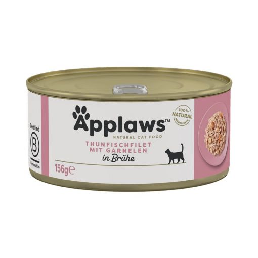 Applaws Cat Nassfutter Dose Thunfischfilet & Garnelen 156 g (Menge: 24 je Bestelleinheit)