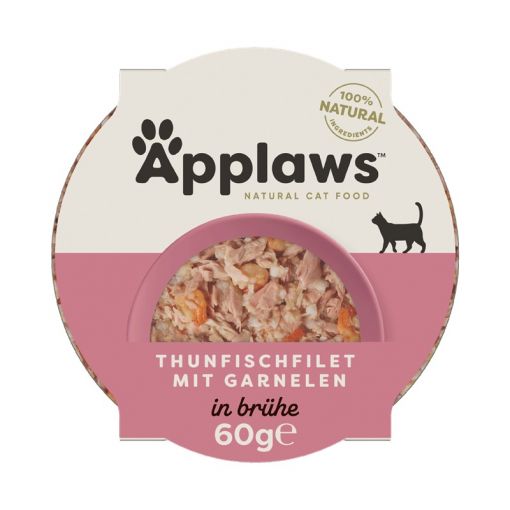 Applaws Cat Nassfutter Thunfischfilet und Garnelen 60 g (Menge: 10 je Bestelleinheit)