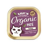 Lilys Kitchen Cat Organic Dinner Pate Turkey  85g (Menge: 19 je Bestelleinheit)