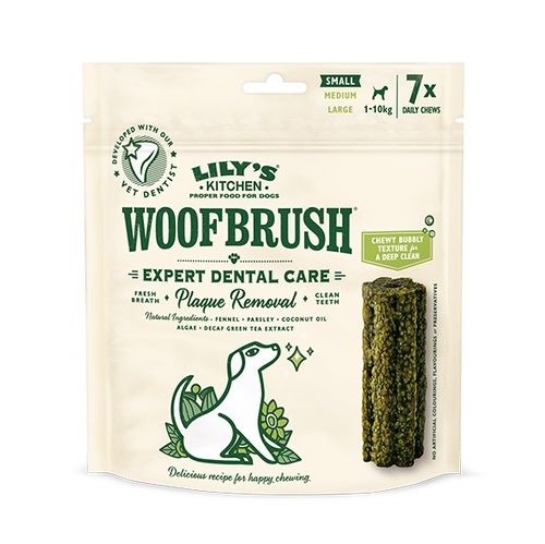 Lilys Kitchen Dog Woofbrush Expert Dental Care Small 7 Stück (Menge: 5 je Bestelleinheit)