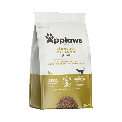 Applaws Cat Trockenfutter Hühnchen mit Lamm 7,5 kg