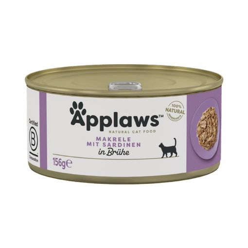 Applaws Cat Nassfutter Dose Makrele & Sardine 156 g (Menge: 24 je Bestelleinheit)