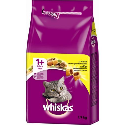 Whiskas Trocken Adult 1+ mit Huhn 1,9kg