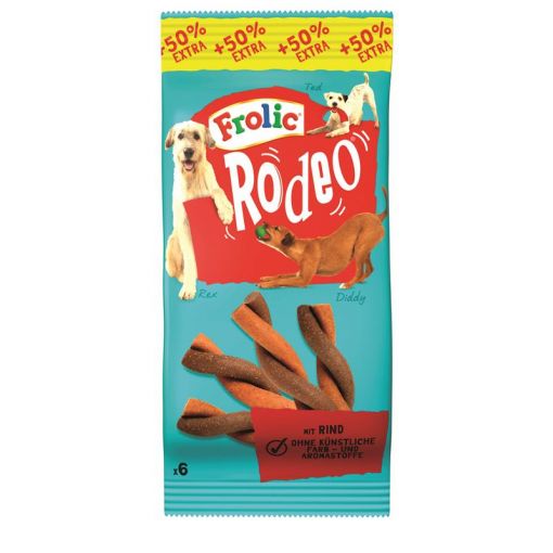 Frolic Snack Rodeo mit Rind 6 Stück (Menge: 18 je Bestelleinheit)