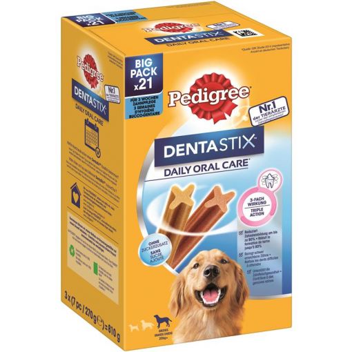 Pedigree Denta Stix Daily Care MP für große Hunde 21 Stück (Menge: 4 je Bestelleinheit)