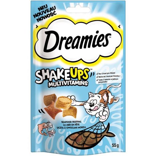 Dreamies Cat Snack ShakeUps Multivitamin Seafood 55g (Menge: 6 je Bestelleinheit)