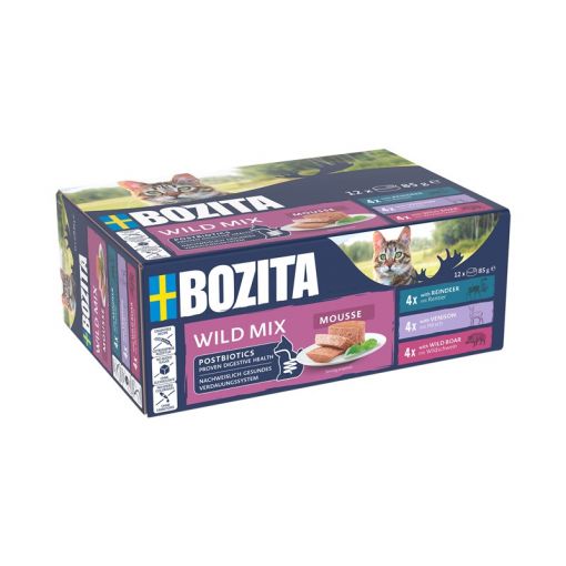 Bozita Cat Dose Mousse Mixed Wild 12x85g Bozita Cat Dose Mousse Mixed Wild 12x85g