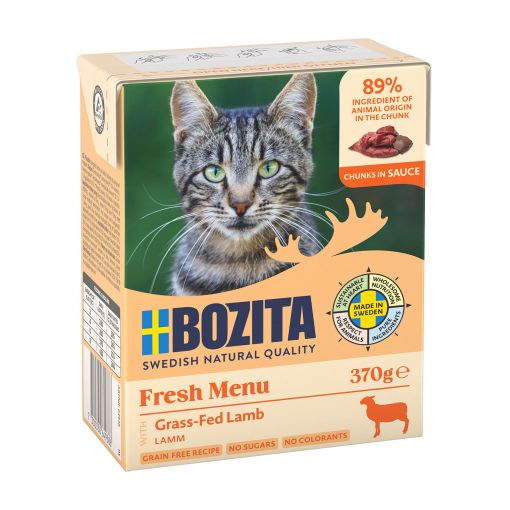 Bozita Häppchen in Sauce mit Lamm 370 g (Menge: 6 je Bestelleinheit)
