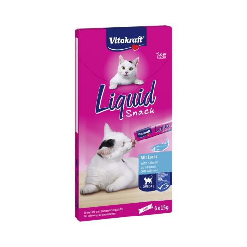 Vitakraft Cat Liquid Lachs & Omega3  6 x 15 g