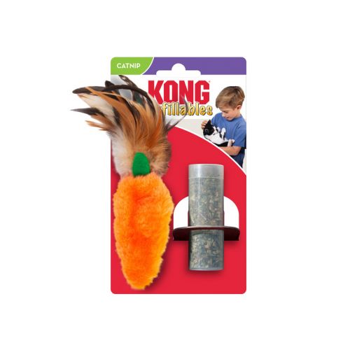 KONG Cat Refillables Carrot mit Feather Top