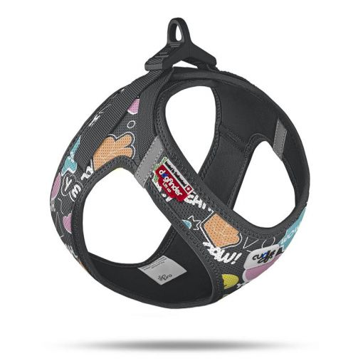 Curli Clasp Vest Geschirr LE25 Comic Black L