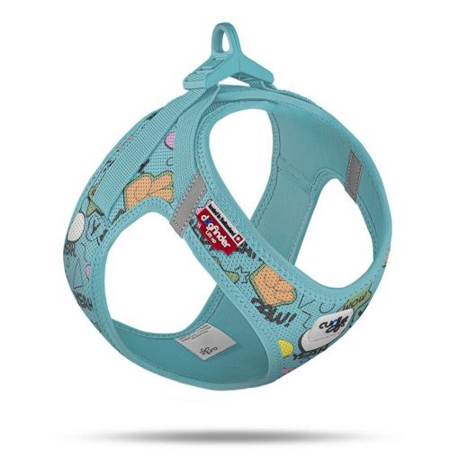 Curli Clasp Vest Geschirr LE25 Comic Turquoise S