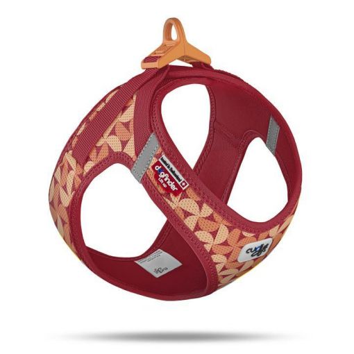 Curli Clasp Vest Geschirr LE26 SemiCircle Rot 2XS