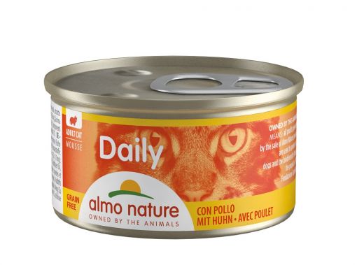 Almo Nature Daily Mousse mit Huhn 85 g (Menge: 24 je Bestelleinheit)
