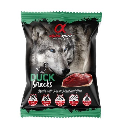 alpha spirit Dog Snack gewürfelt Ente 50 g