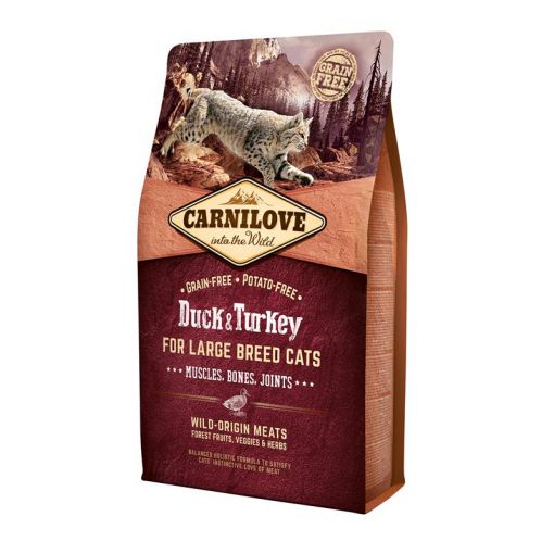 Carnilove Cat Adult Large Breed  Duck & Turkey 2kg