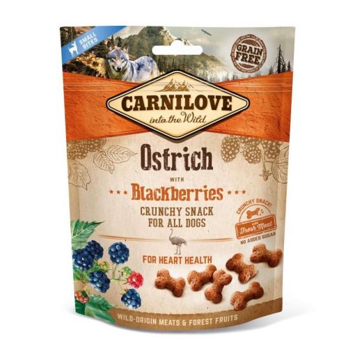 Carnilove Dog Crunchy Snack Ostrich with Blackberries 200g (Menge: 6 je Bestelleinheit)