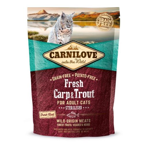 Carnilove Cat Adult Fresh Carp & Trout/Sterilised 400g