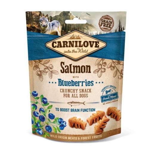 Carnilove Dog Crunchy Snack Salmon with Blueberries 200g (Menge: 6 je Bestelleinheit)