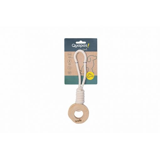 Quapas Dog Toy Coffeewood Tyre L