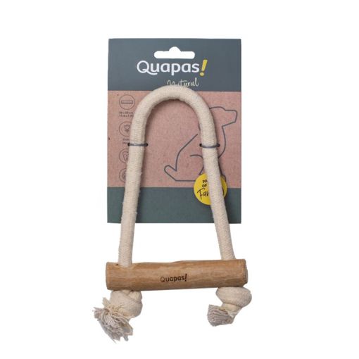 Quapas Dog Toy Coffeewood Pull