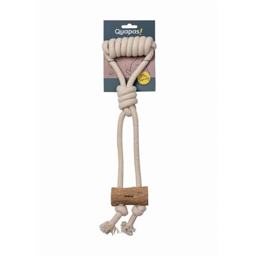 Quapas Dog Toy Coffeewood Cork L