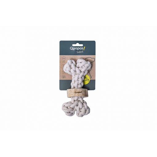 Quapas Dog Toy Coffeewood Bone M