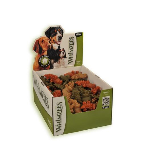 Whimzees Krokodil M Display 65 Stück (Menge: 75 je Bestelleinheit)