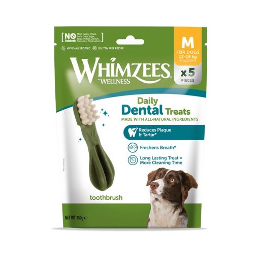 Whimzees Hundesnack Trial Pack Zahnbürste M Whimzees Hundesnack Trial Pack Zahnbürste M