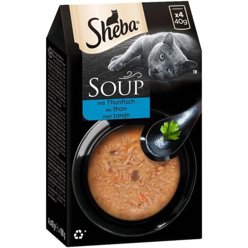 Sheba Portionsbeutel Multipack Soup mit Thunfisch 4x40g (Menge: 10 je Bestelleinheit)