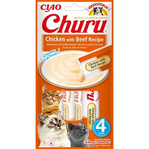 Inaba Cat Churu Chicken & Beef  4x14g