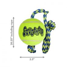 KONG SqueakAir Balls mit Seil Medium