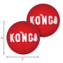 KONG Signature Balls Small 2er Pack