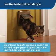 PetSafe Katzenklappe Deluxe magnetisch mit 4 Verschlussoptionen holzfarben