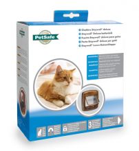 PetSafe Katzenklappe Deluxe magnetisch mit 4 Verschlussoptionen holzfarben