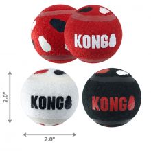 KONG Signature Sport Balls Small 3er Pack Sortiert