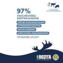 Bozita Purely Paté mit Rind & Rentier 370 g (Menge: 6 je Bestelleinheit)