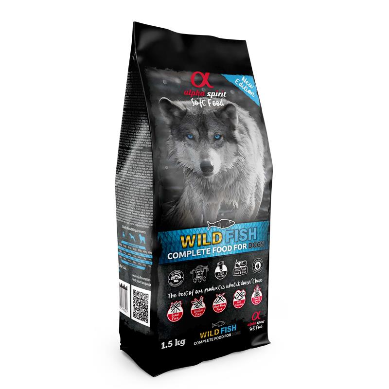 alpha spirit Complete Dog Food Wild Fish 1,5kg