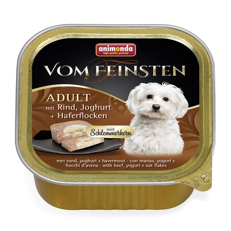 Animonda vom Feinsten Schlemmerkern mit Rind, Joghurt &amp; Haferflocken 150g