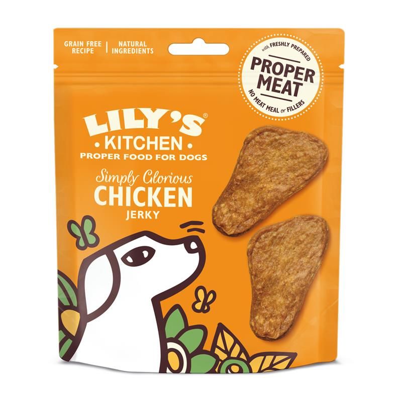 Lilys Kitchen Dog Treat Chicken Jerky 70g