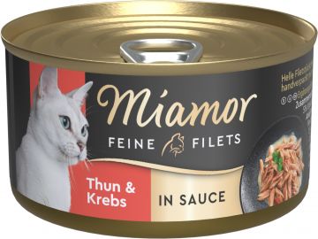 Miamor Dose Feine Filets Thunfisch & Krebs in Sauce 85 g (Menge: 24 je Bestelleinheit)