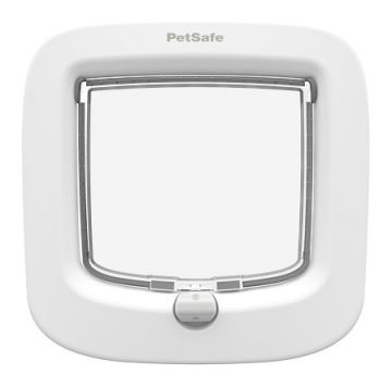 PetSafe Katzenklappe mit manueller Verriegelung weiß
