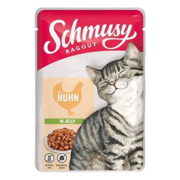 Schmusy Ragout mit Huhn in Jelly 100g (Menge: 22 je Bestelleinheit) Schmusy Ragout mit Huhn in Jelly 100g (Menge: 22 je Bestelleinheit)