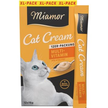 Miamor Snack Cream Multivitamin-Cream XL-Pack 12x16g (Menge: 7 je Bestelleinheit)